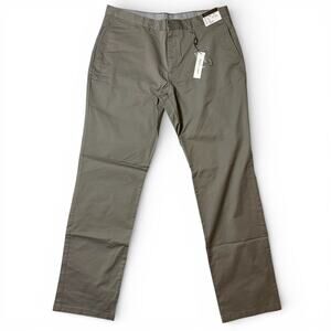 Pierre Laurant Peter Stretch Chino Pants Mens Size 38x34 Pewter Casual NWT